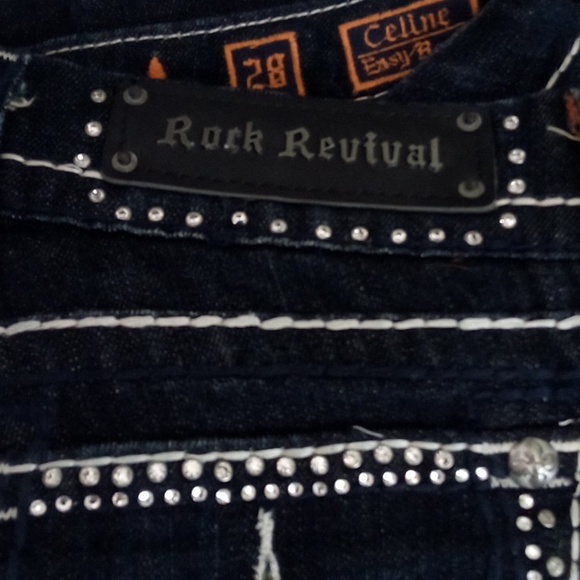 Rock Revival Jeans Women's 30 Easy Boot Embellished Rhinestones NWT 178 USD - Picture 11 of 11